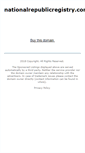 Mobile Screenshot of nationalrepublicregistry.com